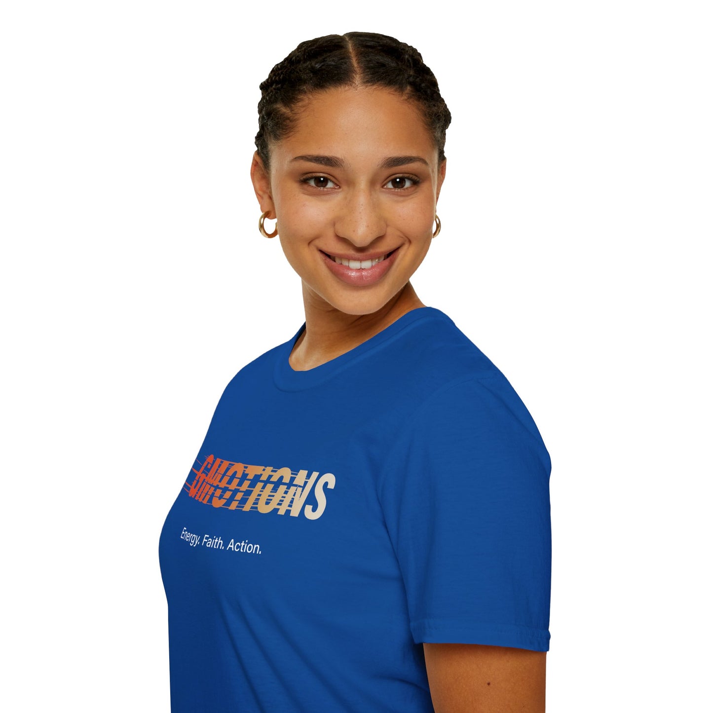 GMOTIONS “Energy. Faith. Action.” Tee