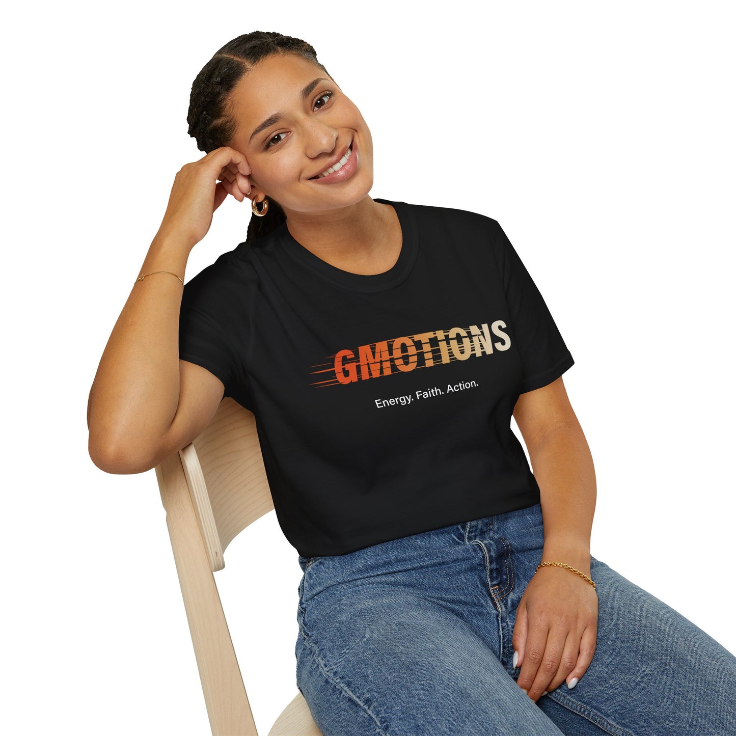GMOTIONS “Energy. Faith. Action.” Tee
