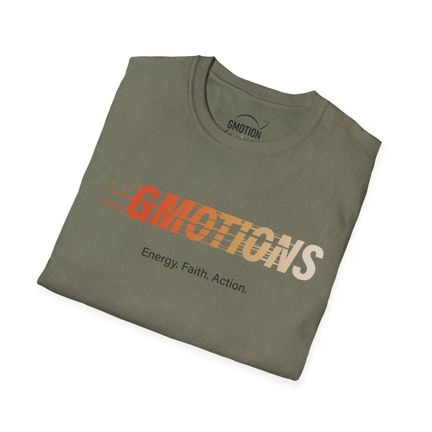GMOTIONS “Energy. Faith. Action.” Tee