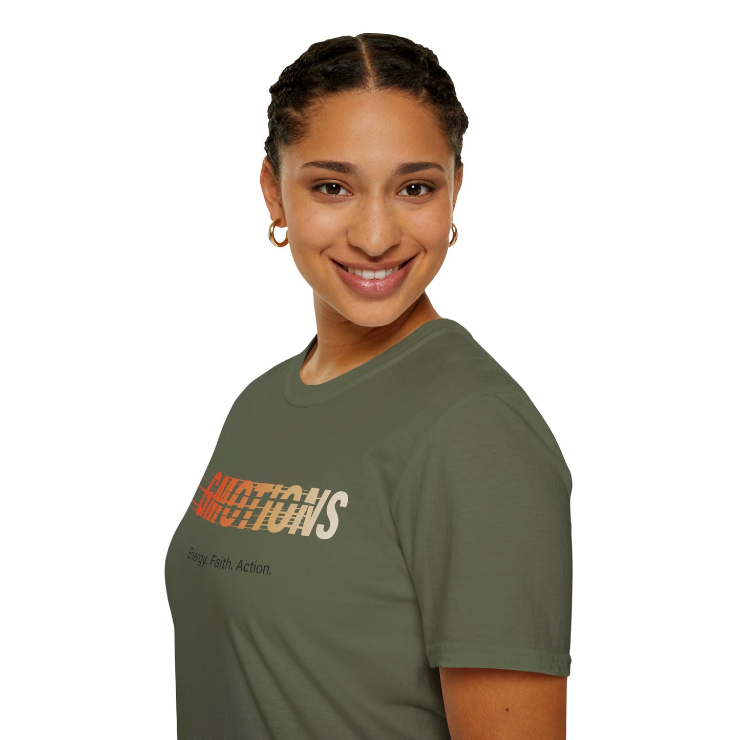 GMOTIONS “Energy. Faith. Action.” Tee