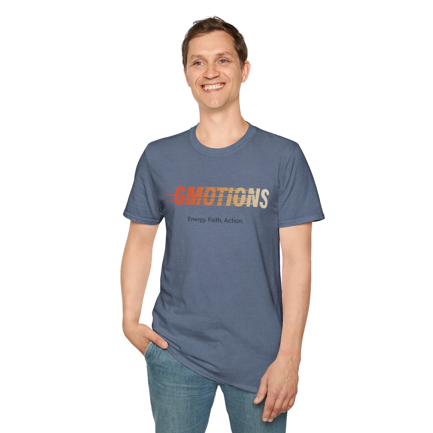 GMOTIONS “Energy. Faith. Action.” Tee