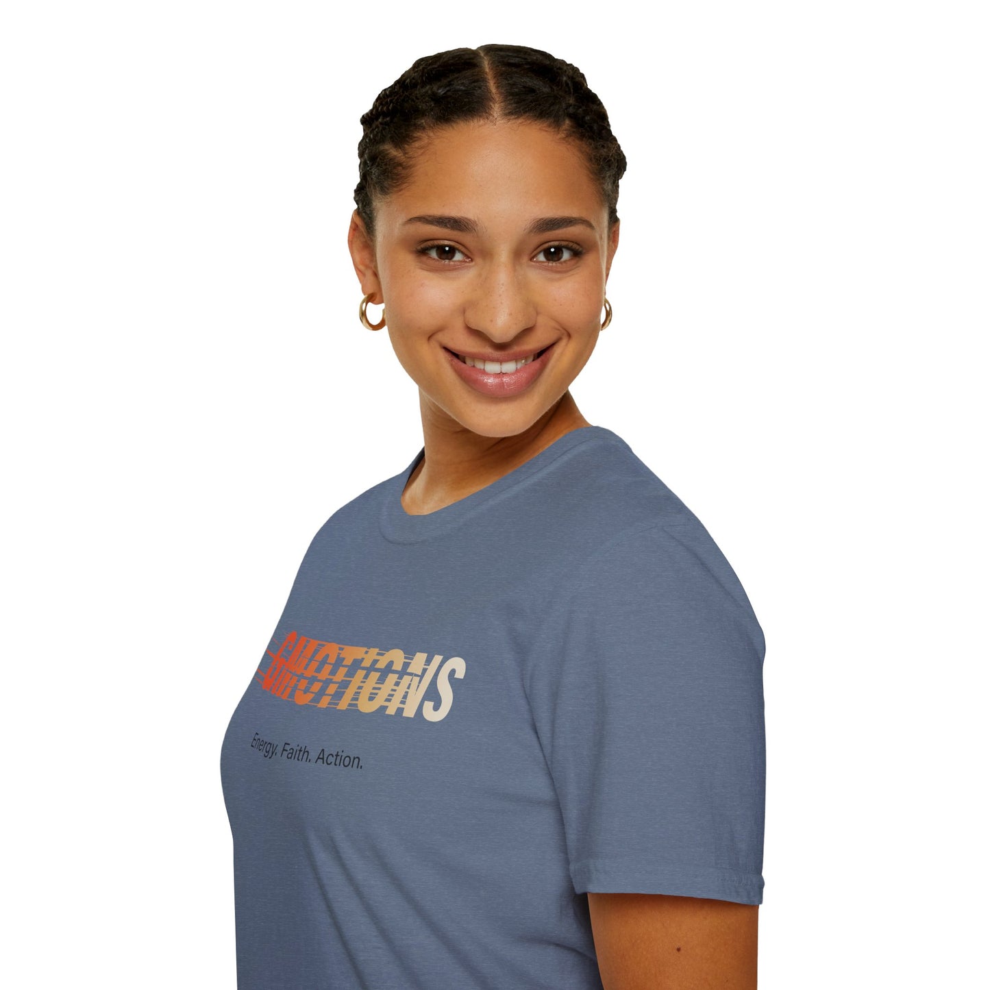 GMOTIONS “Energy. Faith. Action.” Tee