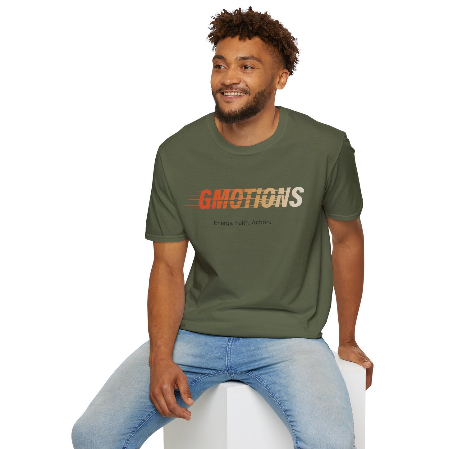 GMOTIONS “Energy. Faith. Action.” Tee