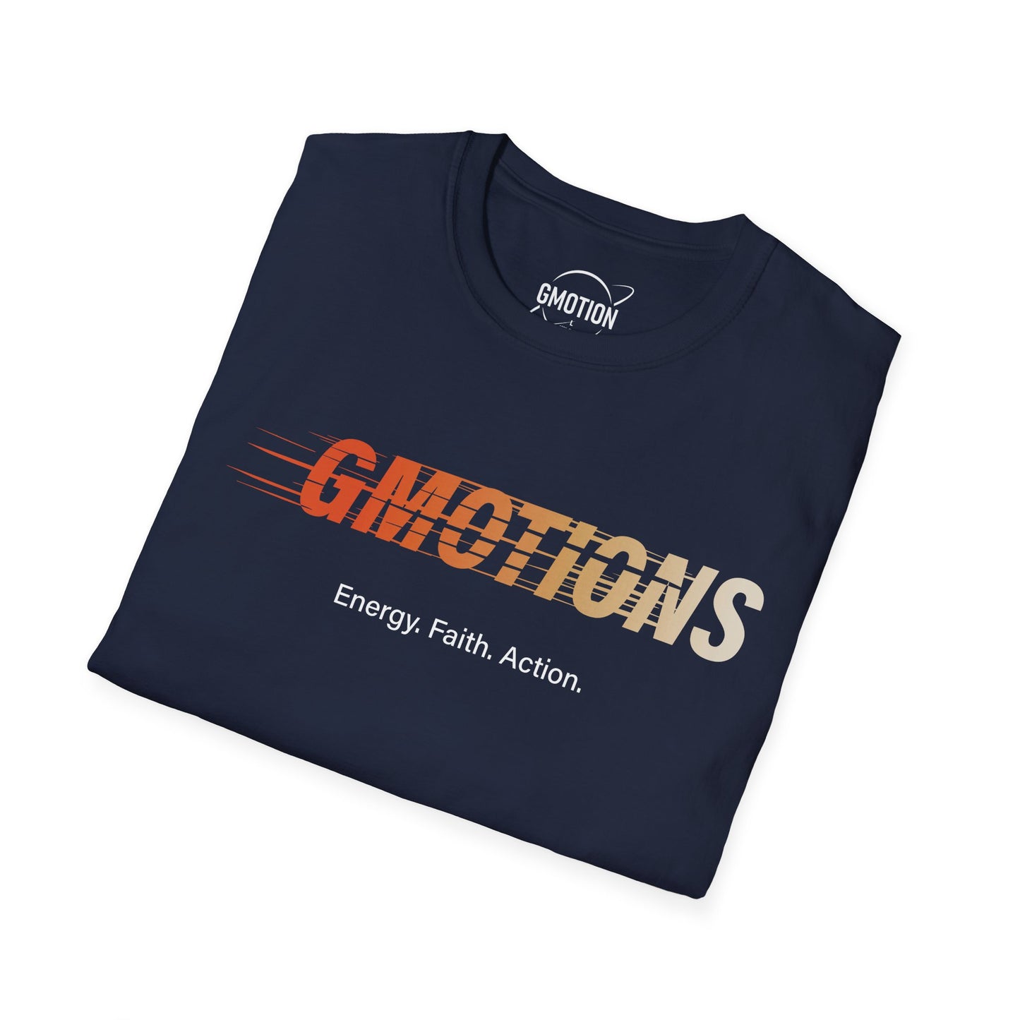 GMOTIONS “Energy. Faith. Action.” Tee