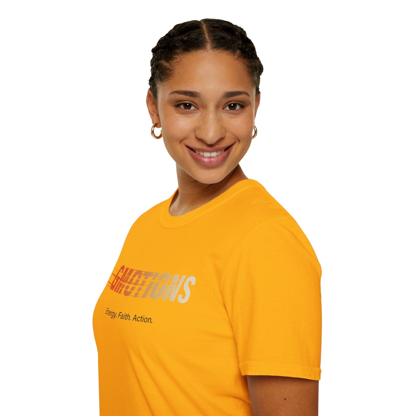 GMOTIONS “Energy. Faith. Action.” Tee