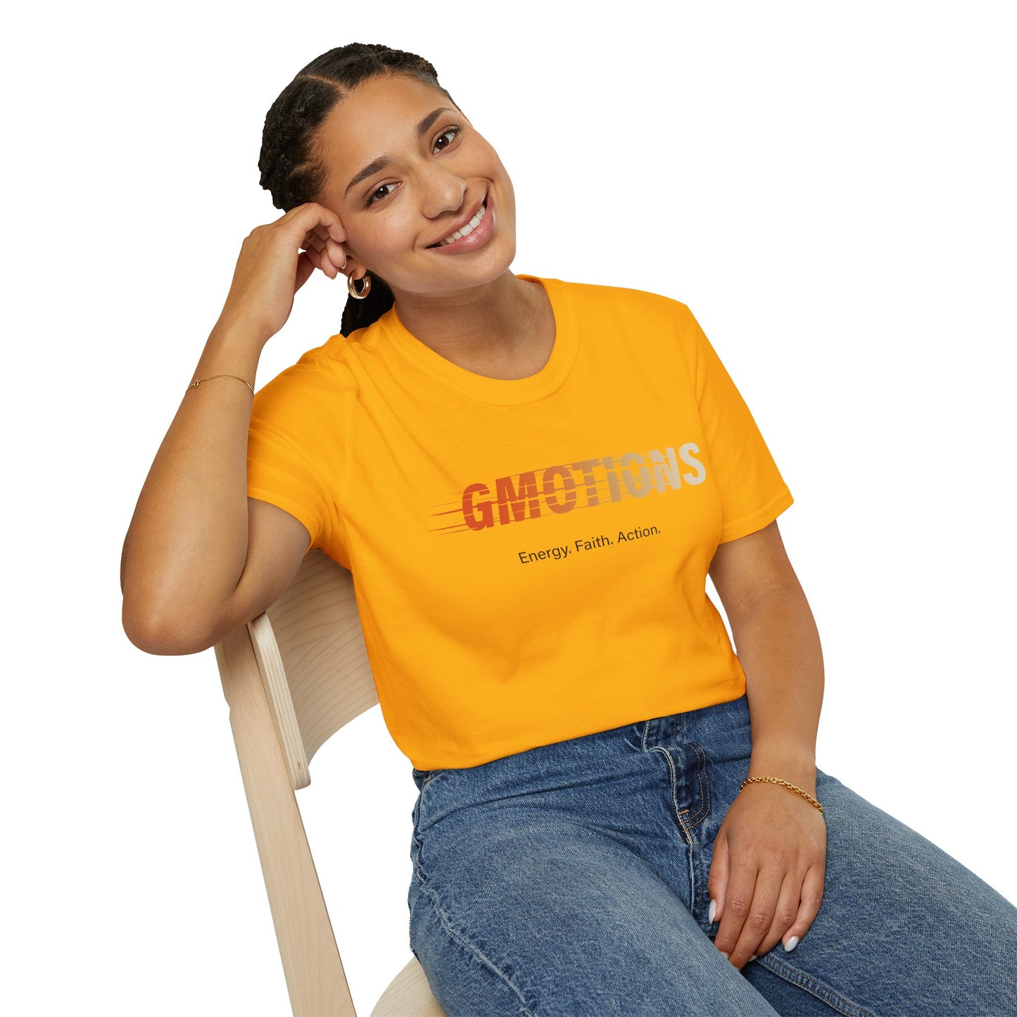 GMOTIONS “Energy. Faith. Action.” Tee
