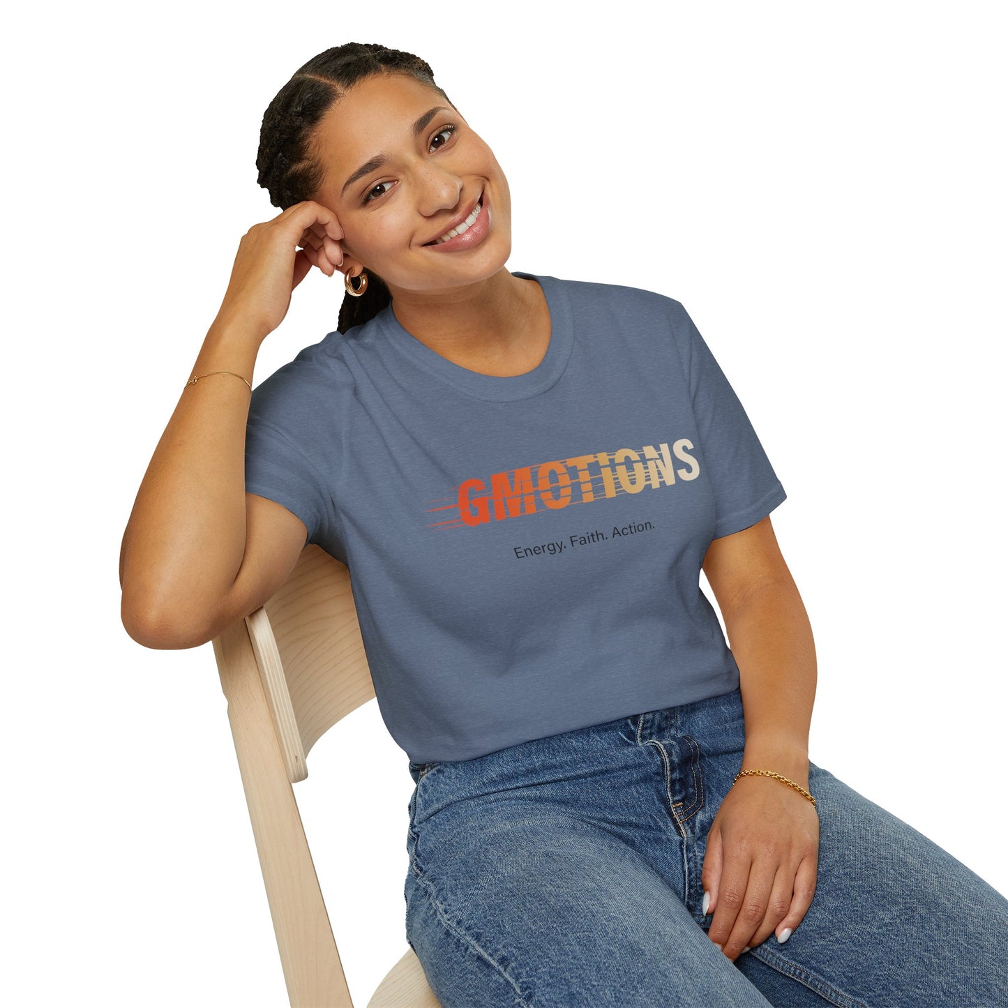GMOTIONS “Energy. Faith. Action.” Tee