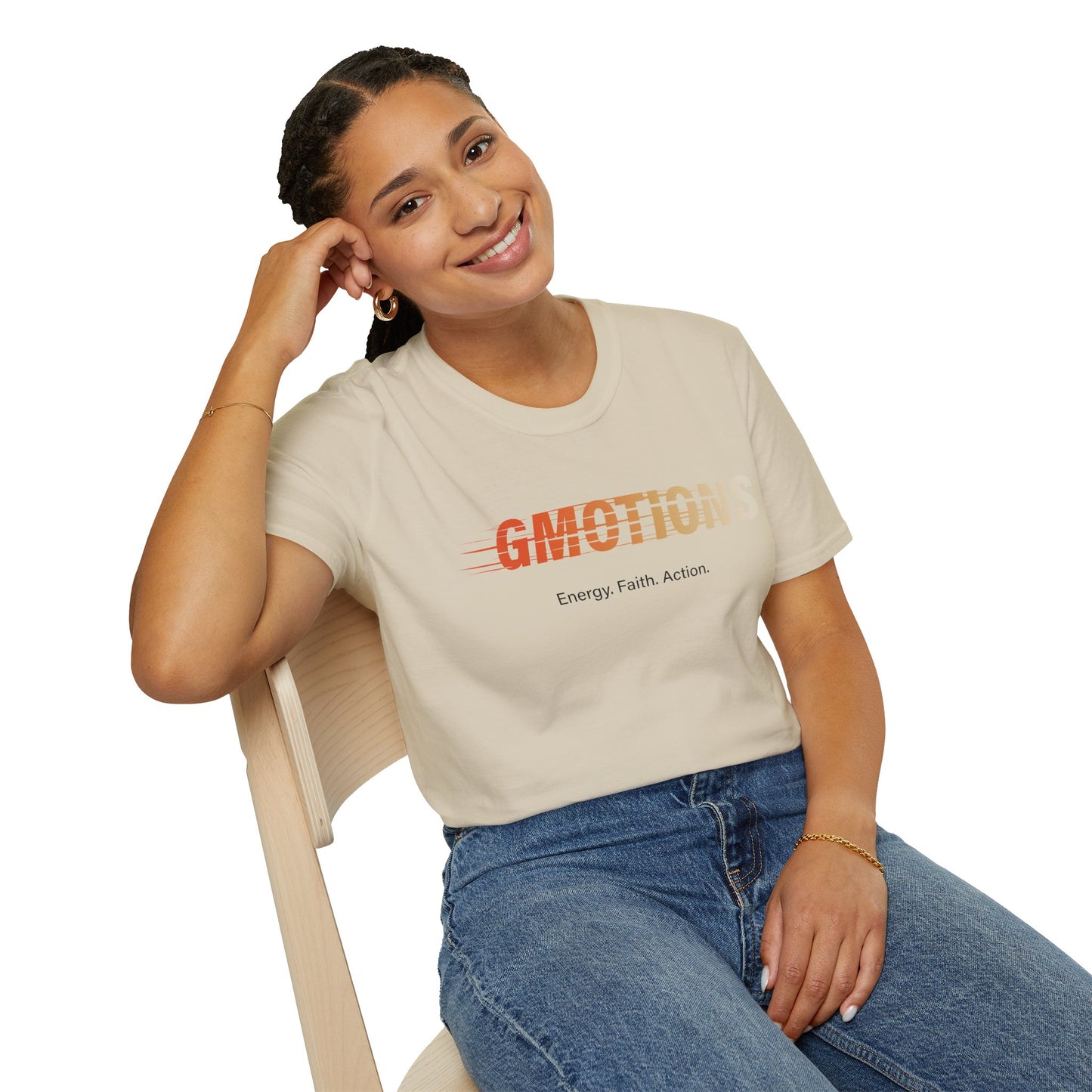 GMOTIONS “Energy. Faith. Action.” Tee