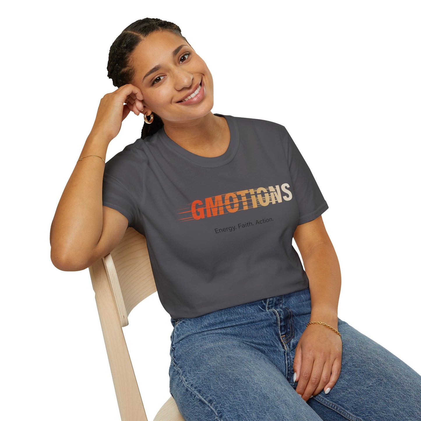 GMOTIONS “Energy. Faith. Action.” Tee