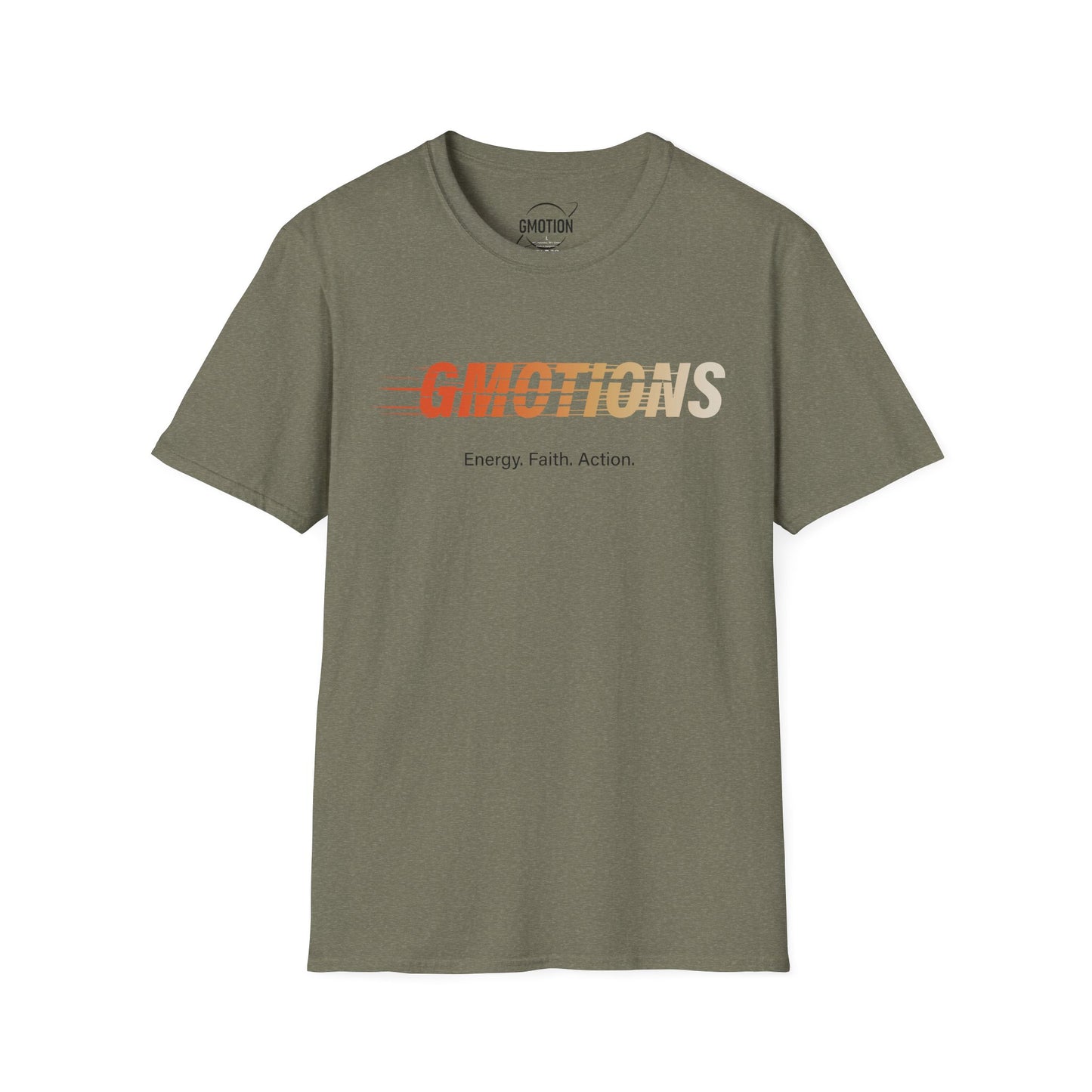 GMOTIONS “Energy. Faith. Action.” Tee