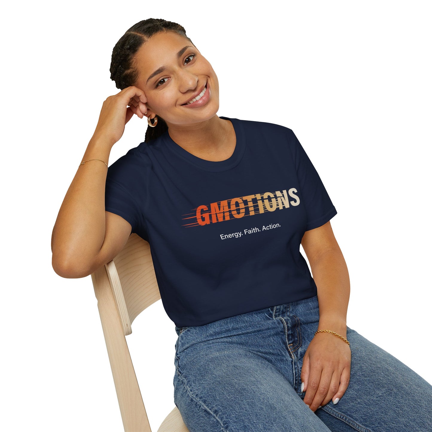GMOTIONS “Energy. Faith. Action.” Tee