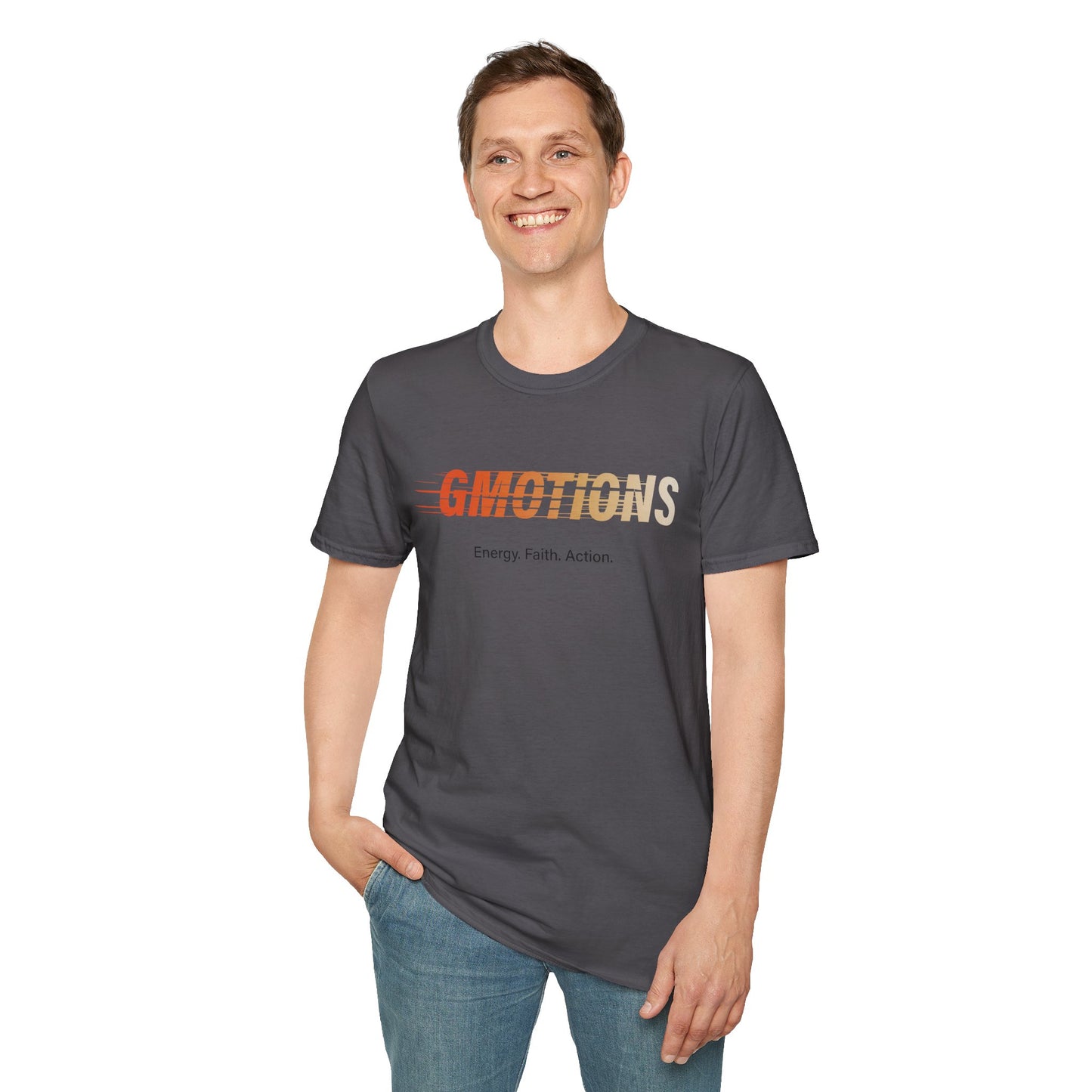 GMOTIONS “Energy. Faith. Action.” Tee