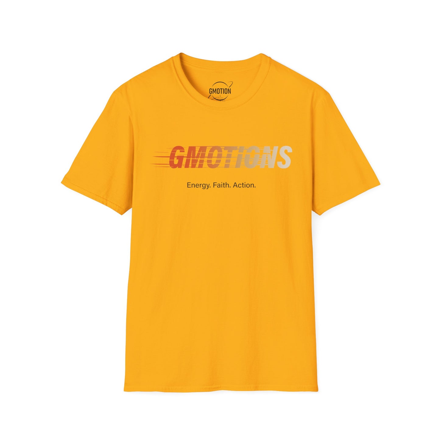 GMOTIONS “Energy. Faith. Action.” Tee