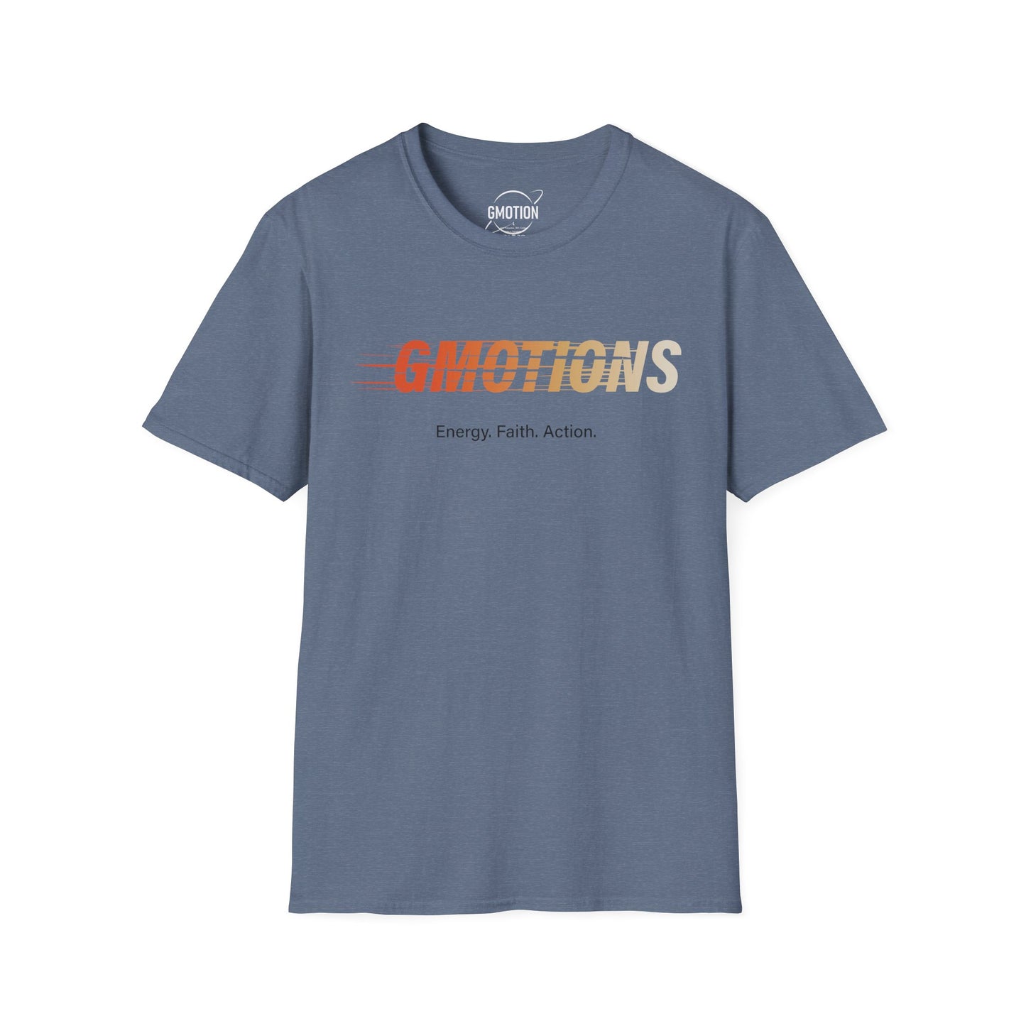 GMOTIONS “Energy. Faith. Action.” Tee