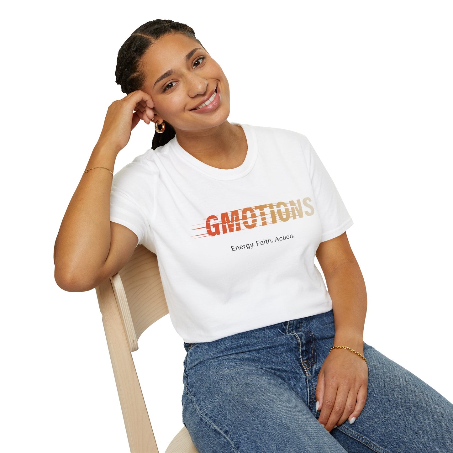 GMOTIONS “Energy. Faith. Action.” Tee