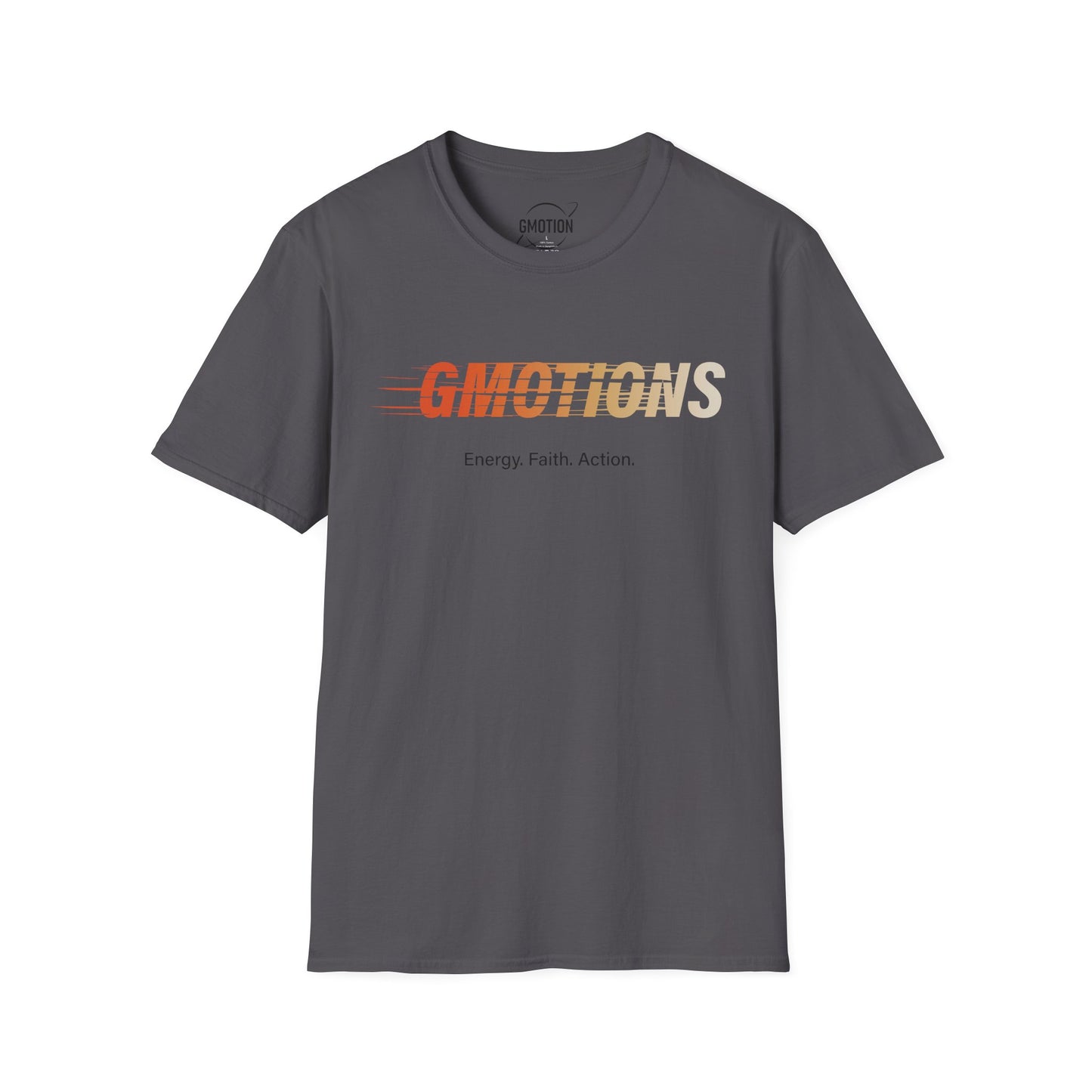 GMOTIONS “Energy. Faith. Action.” Tee