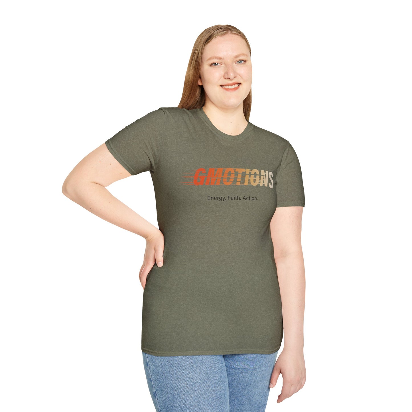 GMOTIONS “Energy. Faith. Action.” Tee