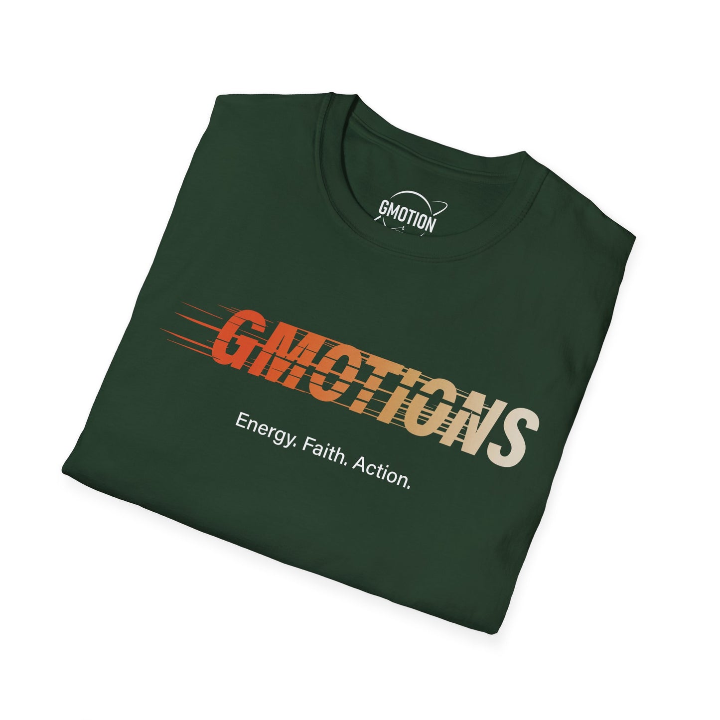 GMOTIONS “Energy. Faith. Action.” Tee