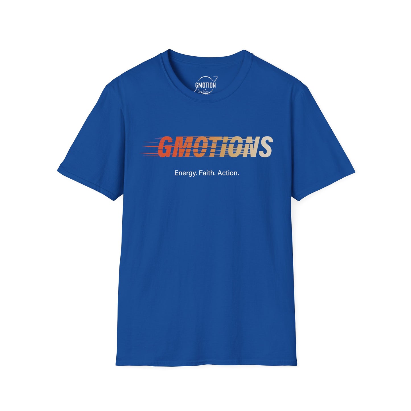 GMOTIONS “Energy. Faith. Action.” Tee
