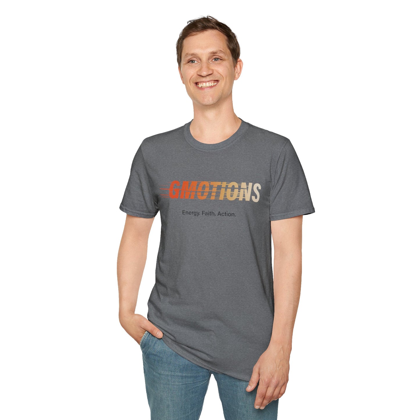 GMOTIONS “Energy. Faith. Action.” Tee