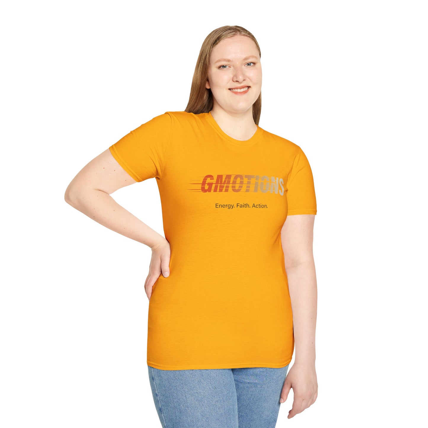 GMOTIONS “Energy. Faith. Action.” Tee