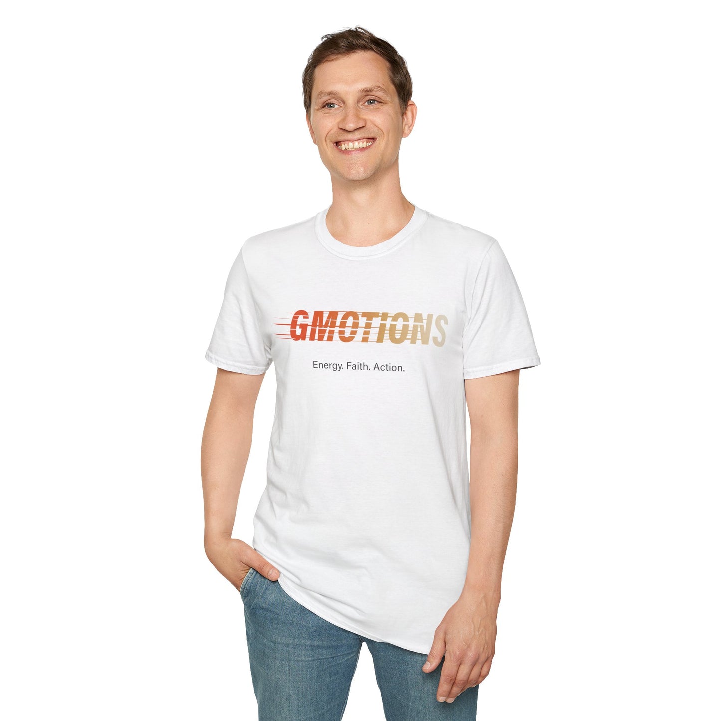 GMOTIONS “Energy. Faith. Action.” Tee