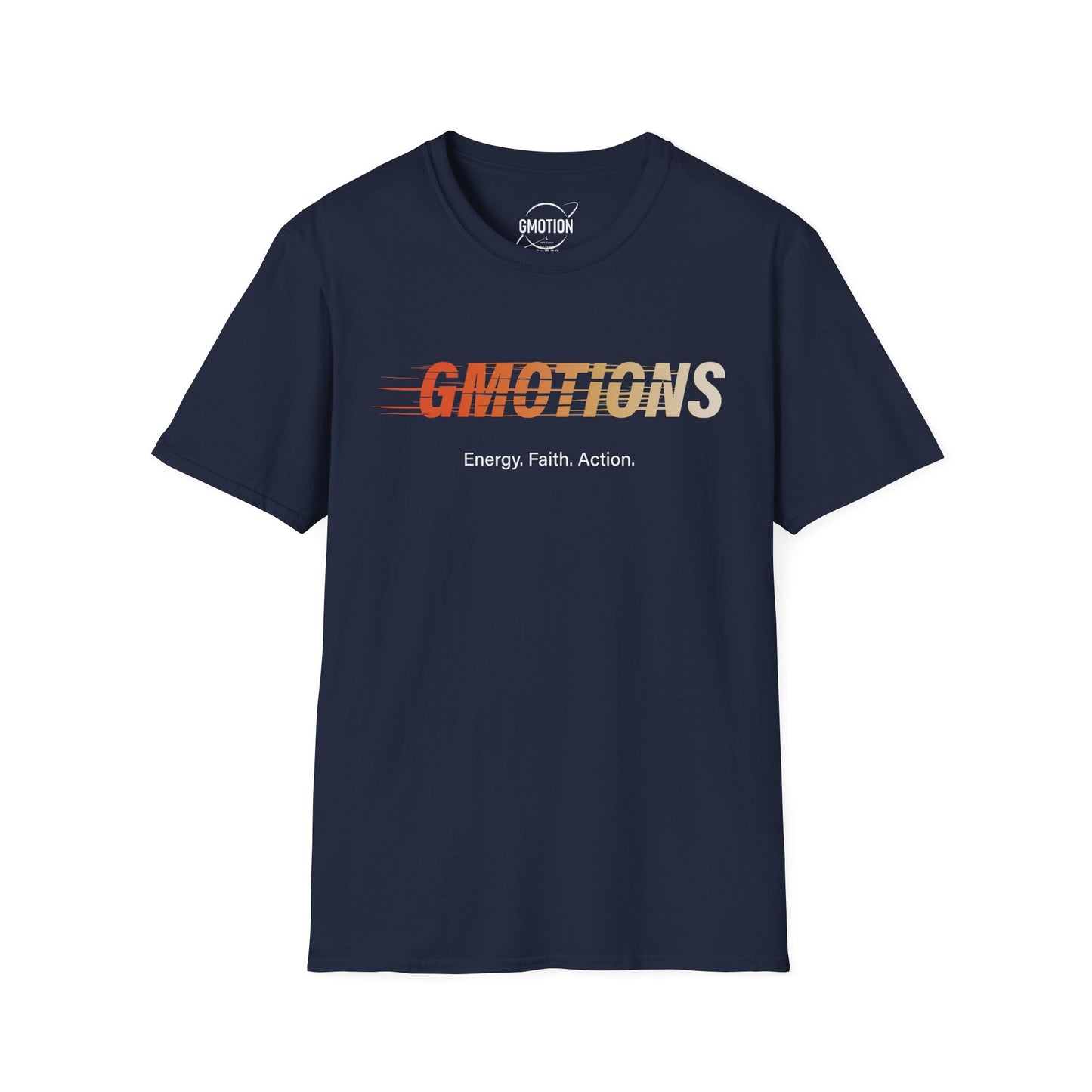 GMOTIONS “Energy. Faith. Action.” Tee