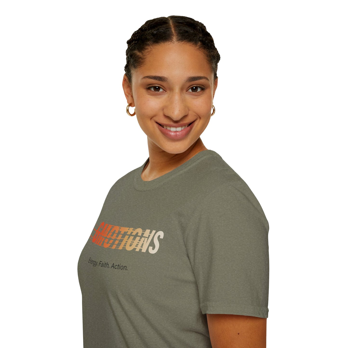 GMOTIONS “Energy. Faith. Action.” Tee
