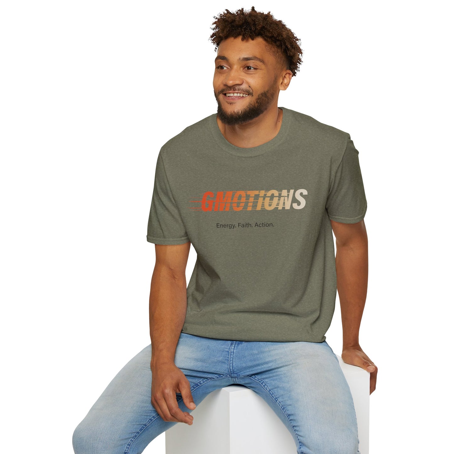 GMOTIONS “Energy. Faith. Action.” Tee