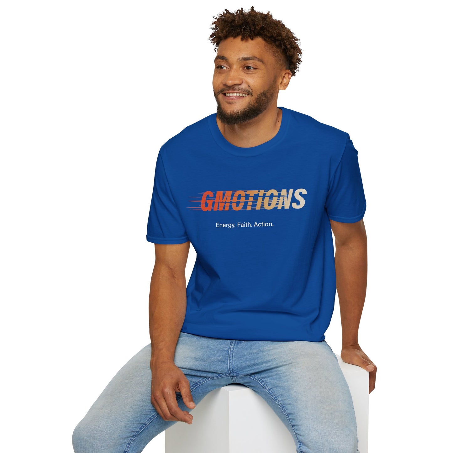 GMOTIONS “Energy. Faith. Action.” Tee