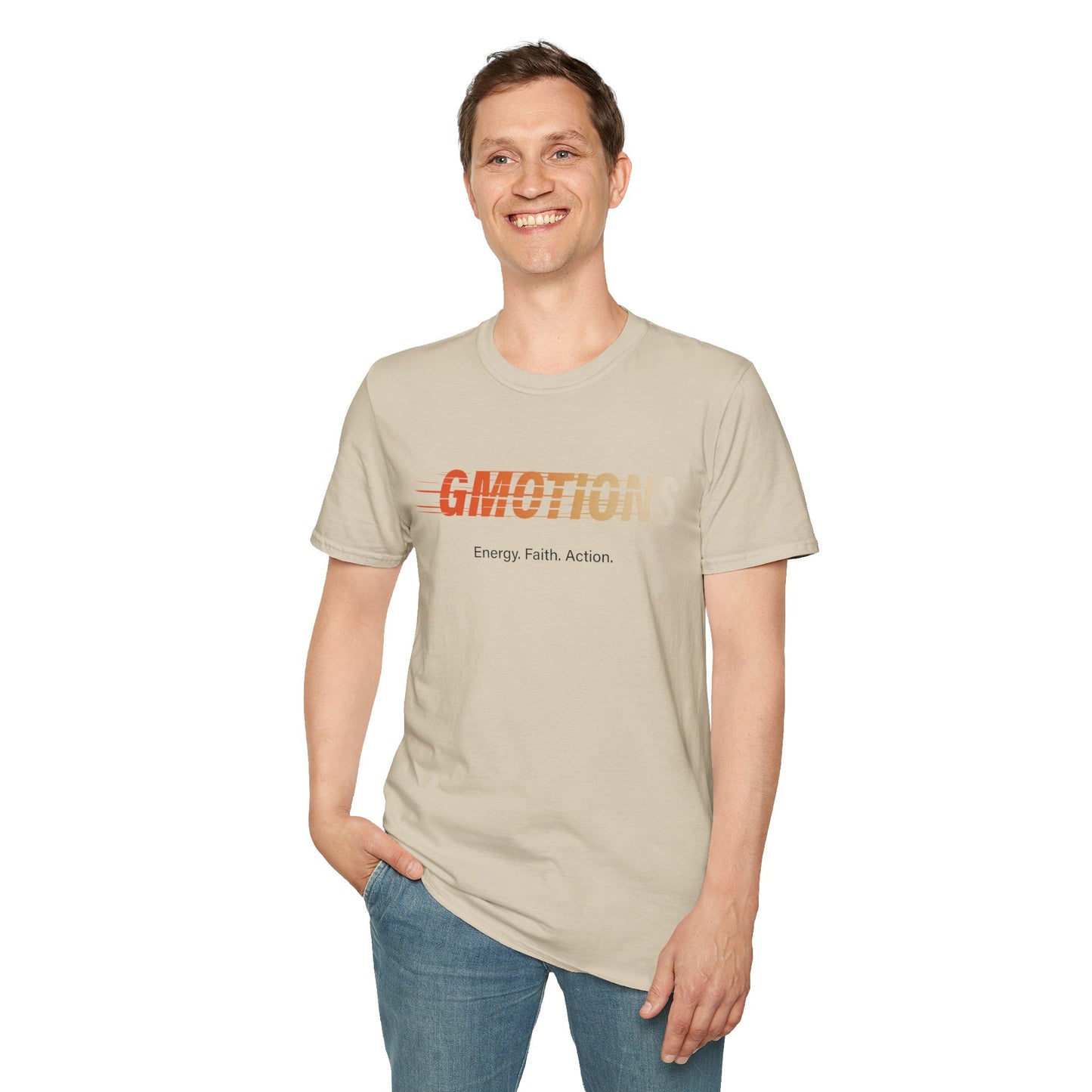 GMOTIONS “Energy. Faith. Action.” Tee