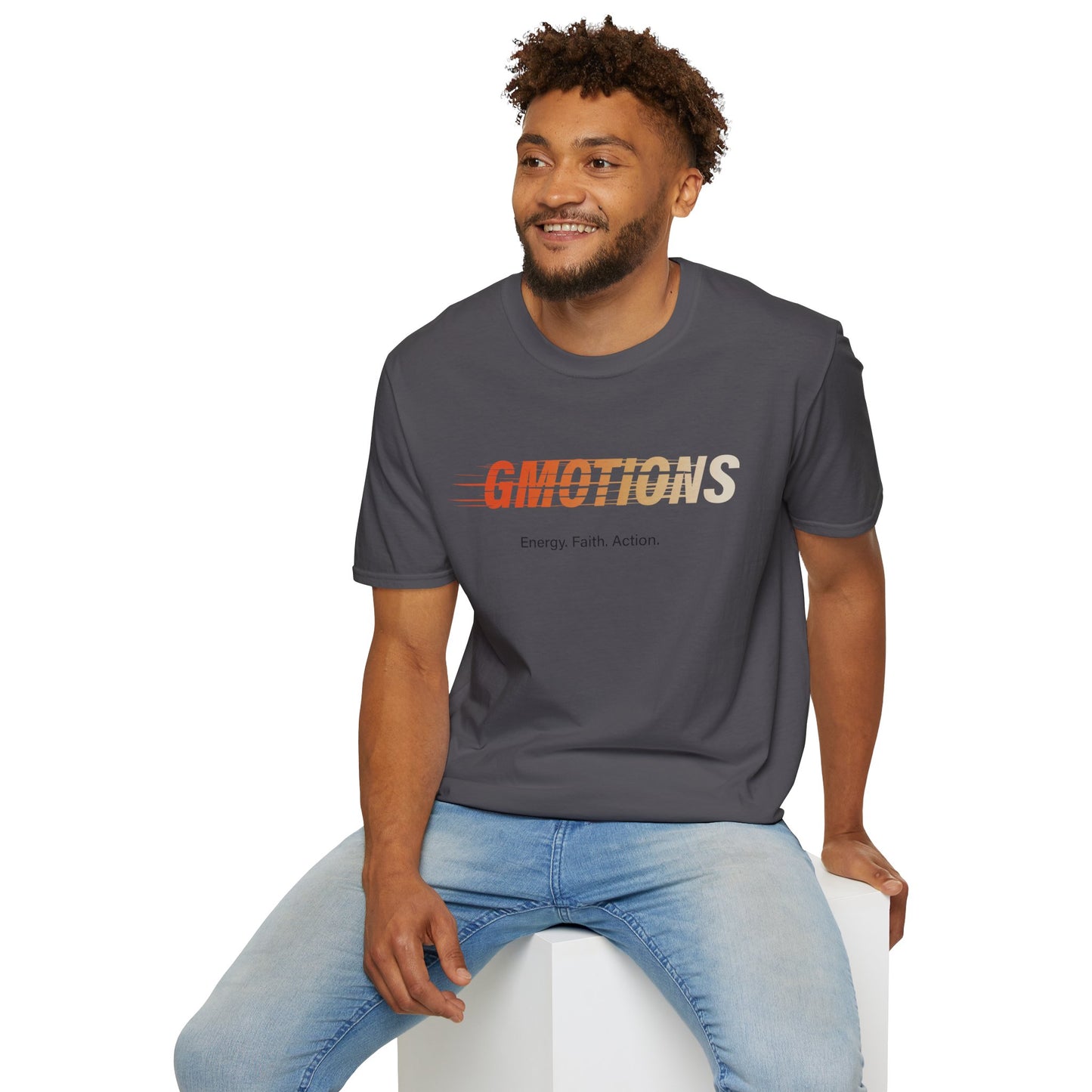 GMOTIONS “Energy. Faith. Action.” Tee