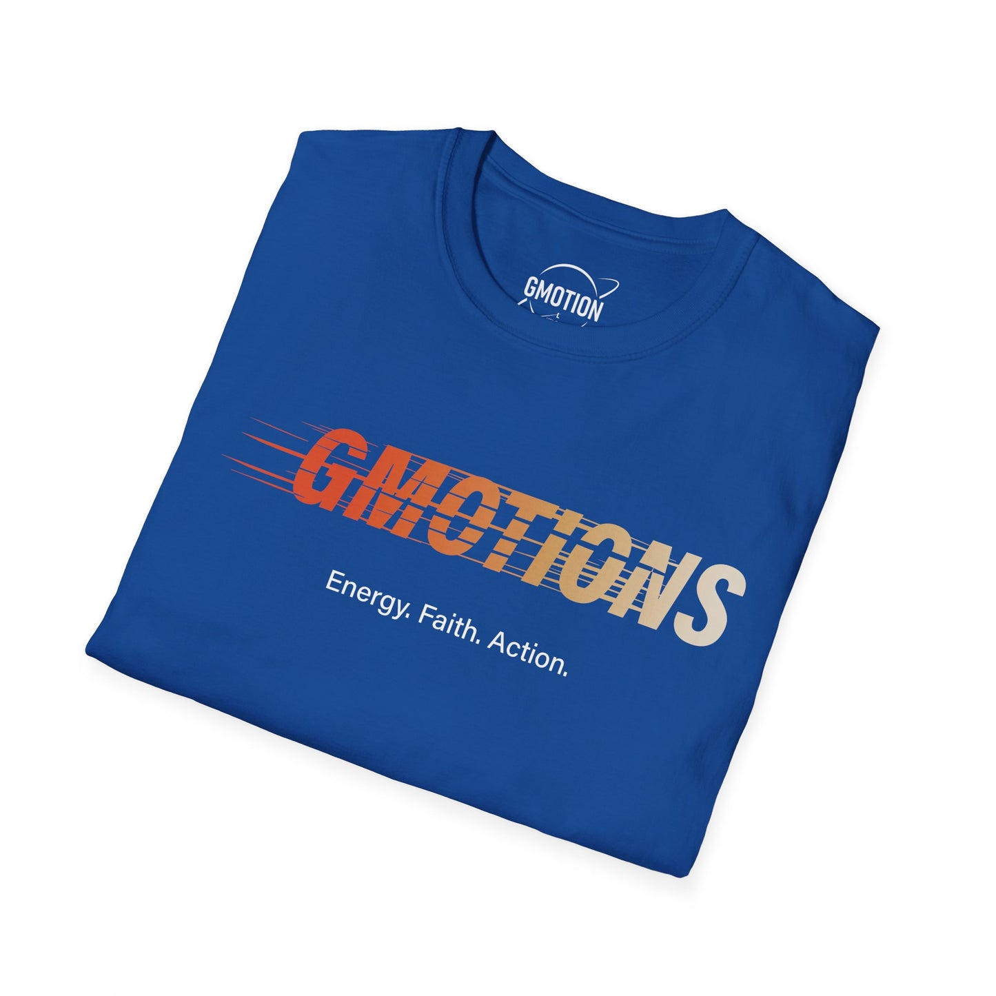 GMOTIONS “Energy. Faith. Action.” Tee