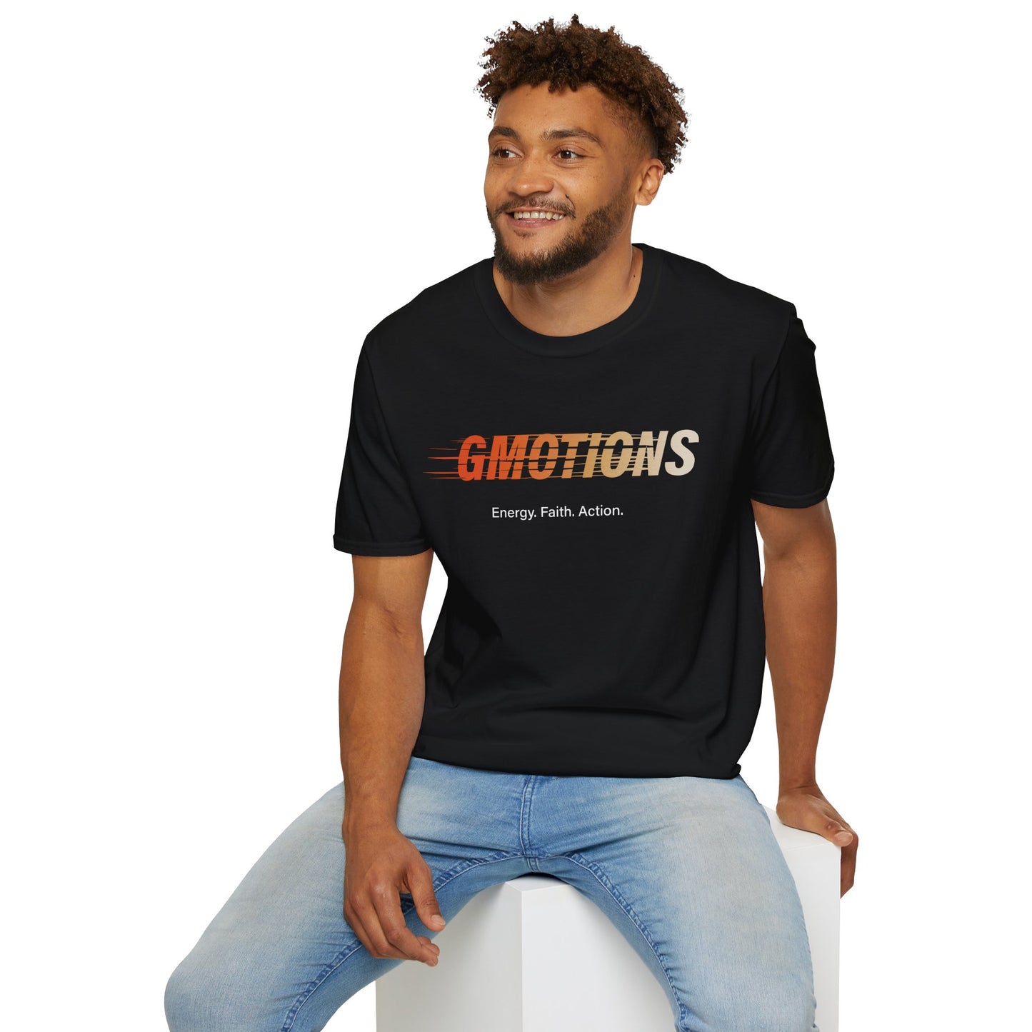 GMOTIONS “Energy. Faith. Action.” Tee