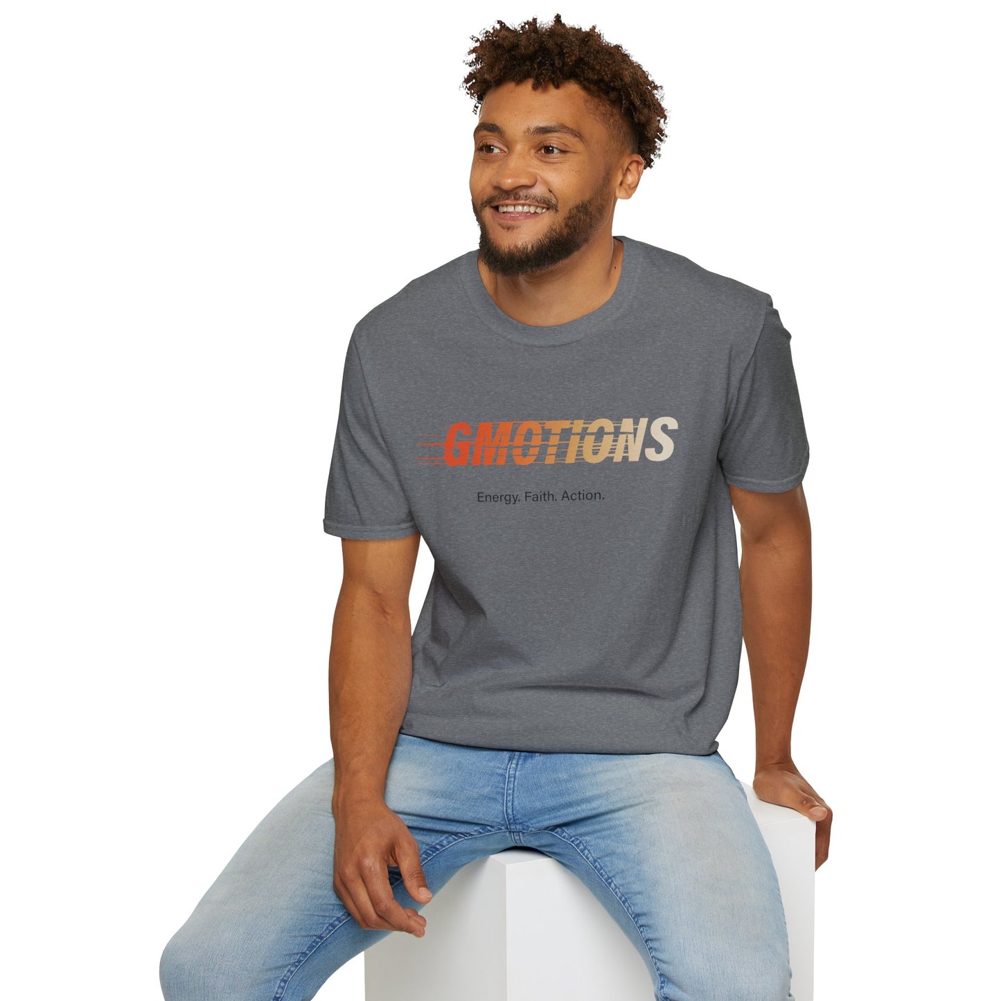 GMOTIONS “Energy. Faith. Action.” Tee