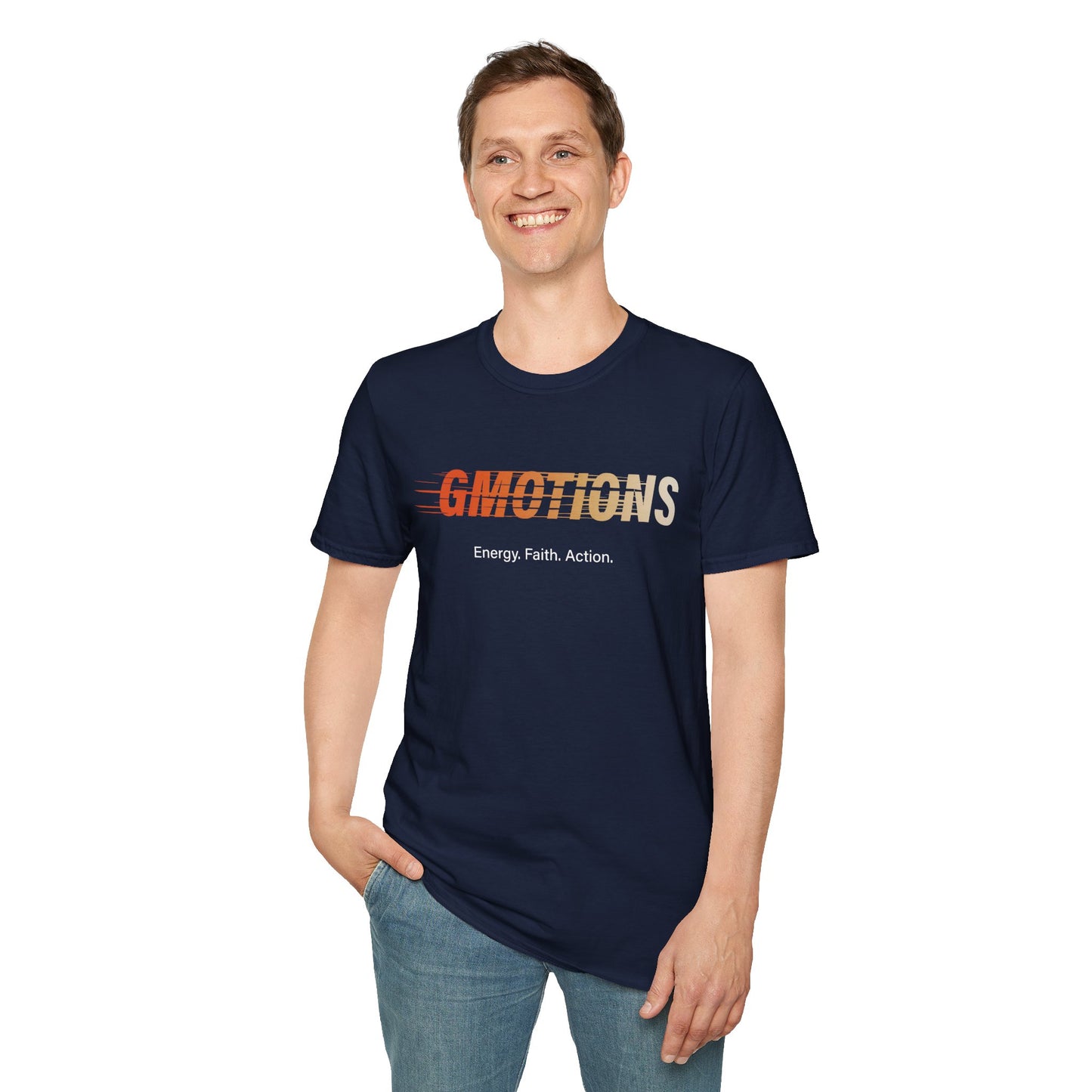 GMOTIONS “Energy. Faith. Action.” Tee