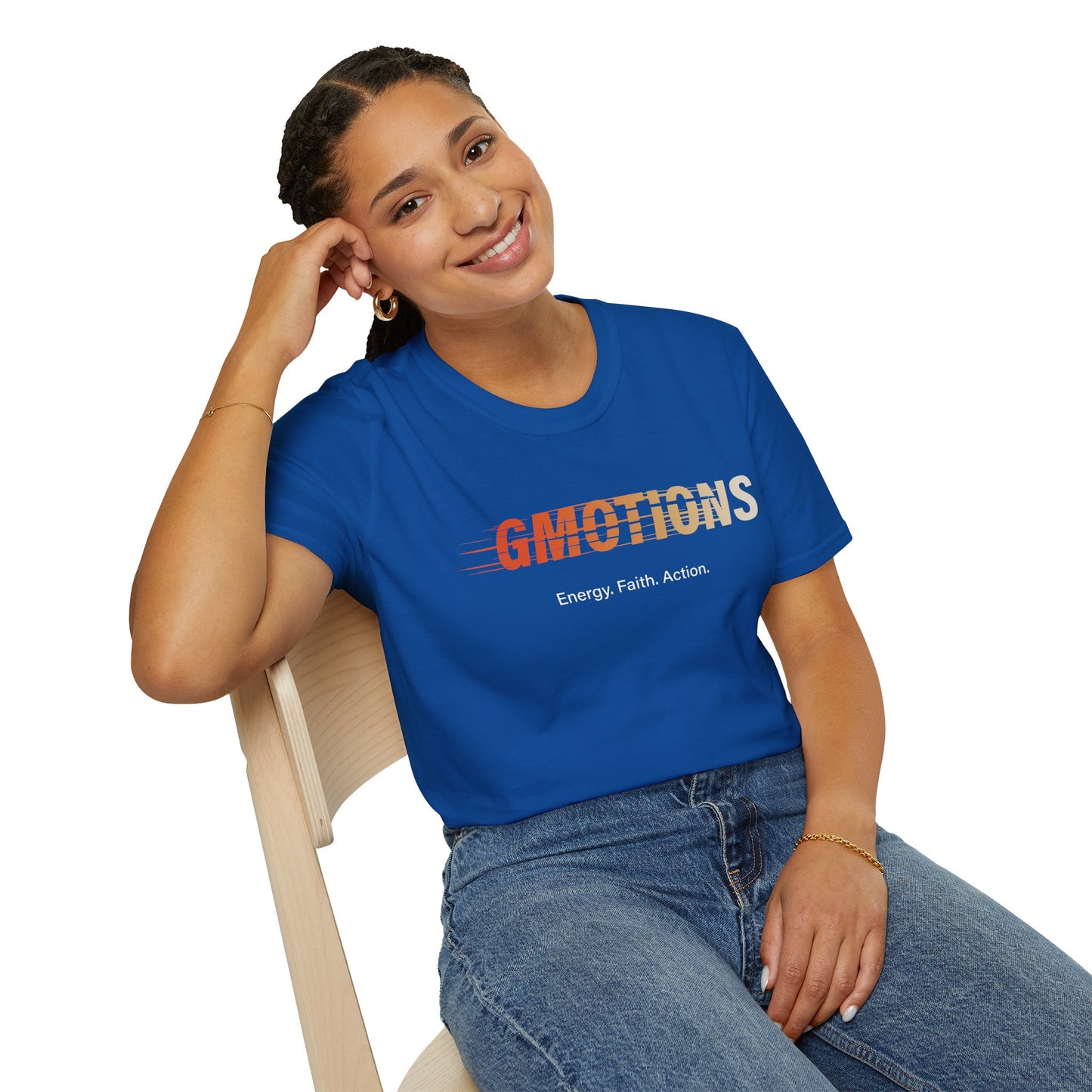 GMOTIONS “Energy. Faith. Action.” Tee