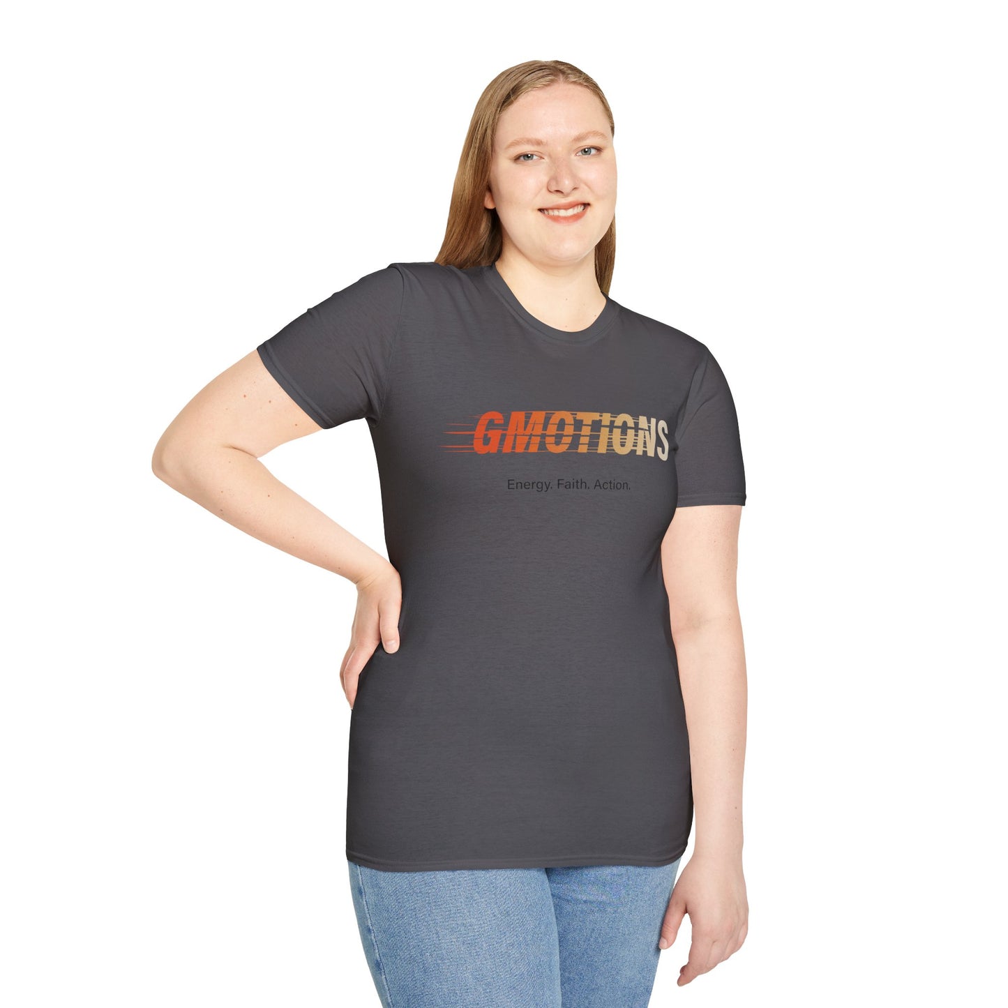 GMOTIONS “Energy. Faith. Action.” Tee