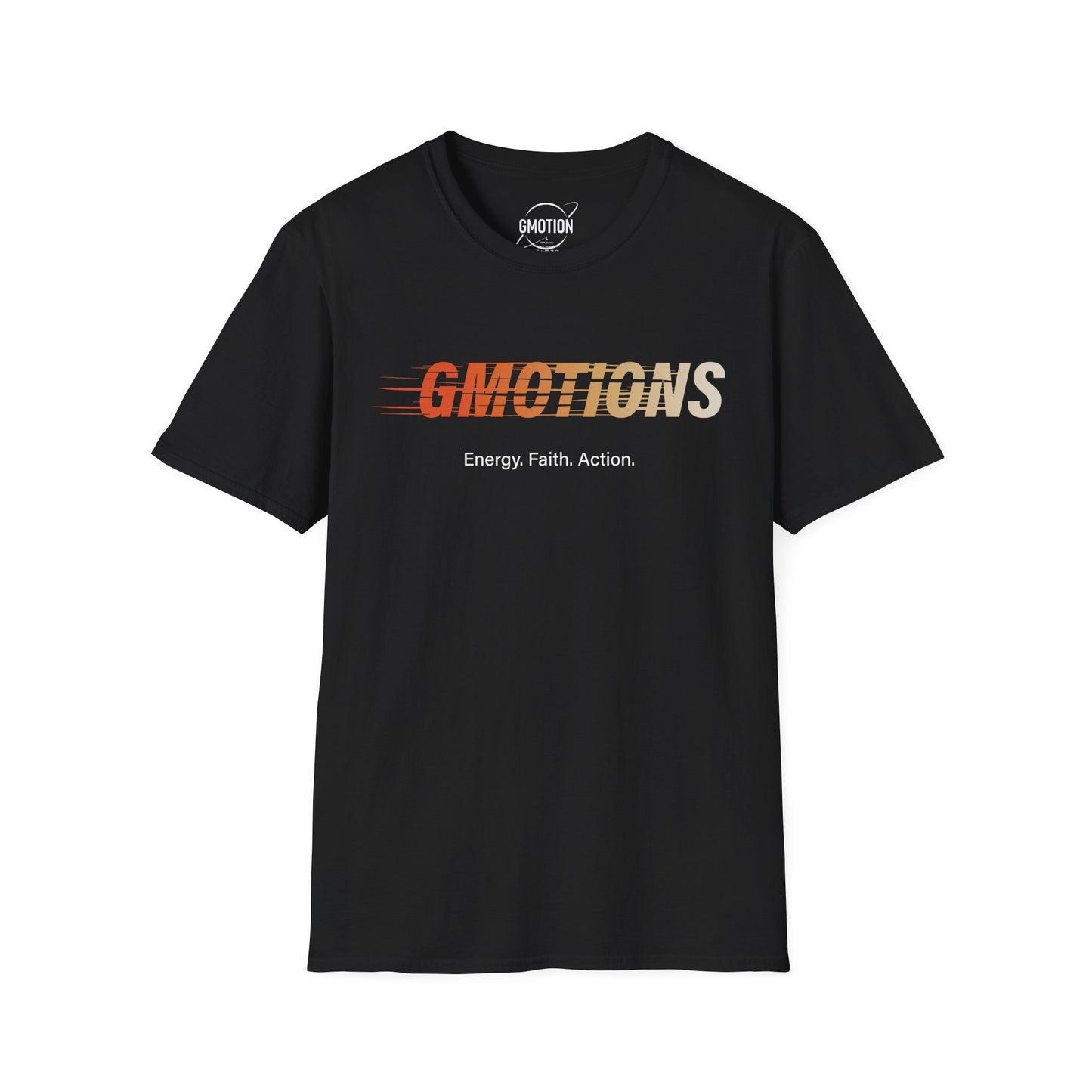 GMOTIONS “Energy. Faith. Action.” Tee