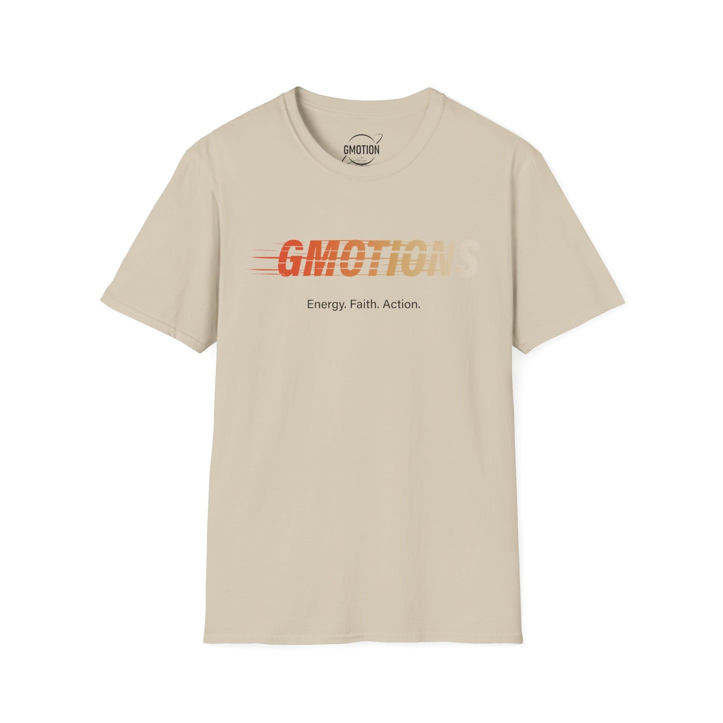 GMOTIONS “Energy. Faith. Action.” Tee