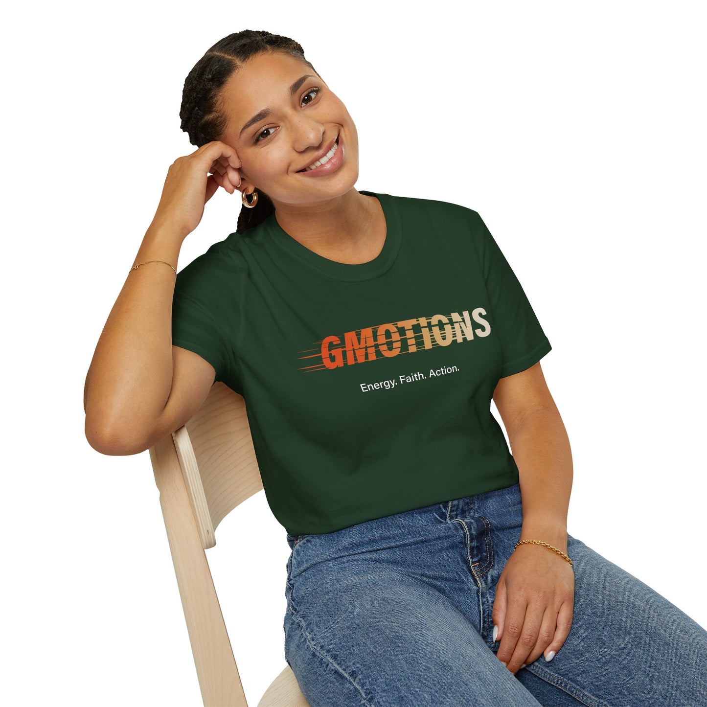 GMOTIONS “Energy. Faith. Action.” Tee