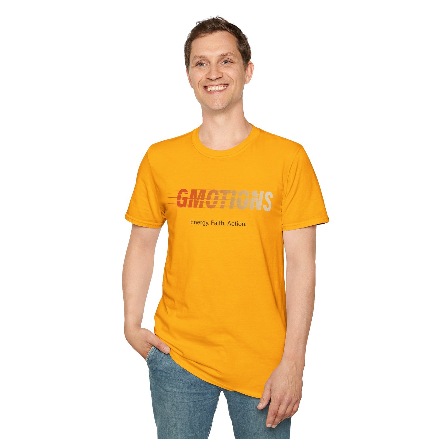 GMOTIONS “Energy. Faith. Action.” Tee