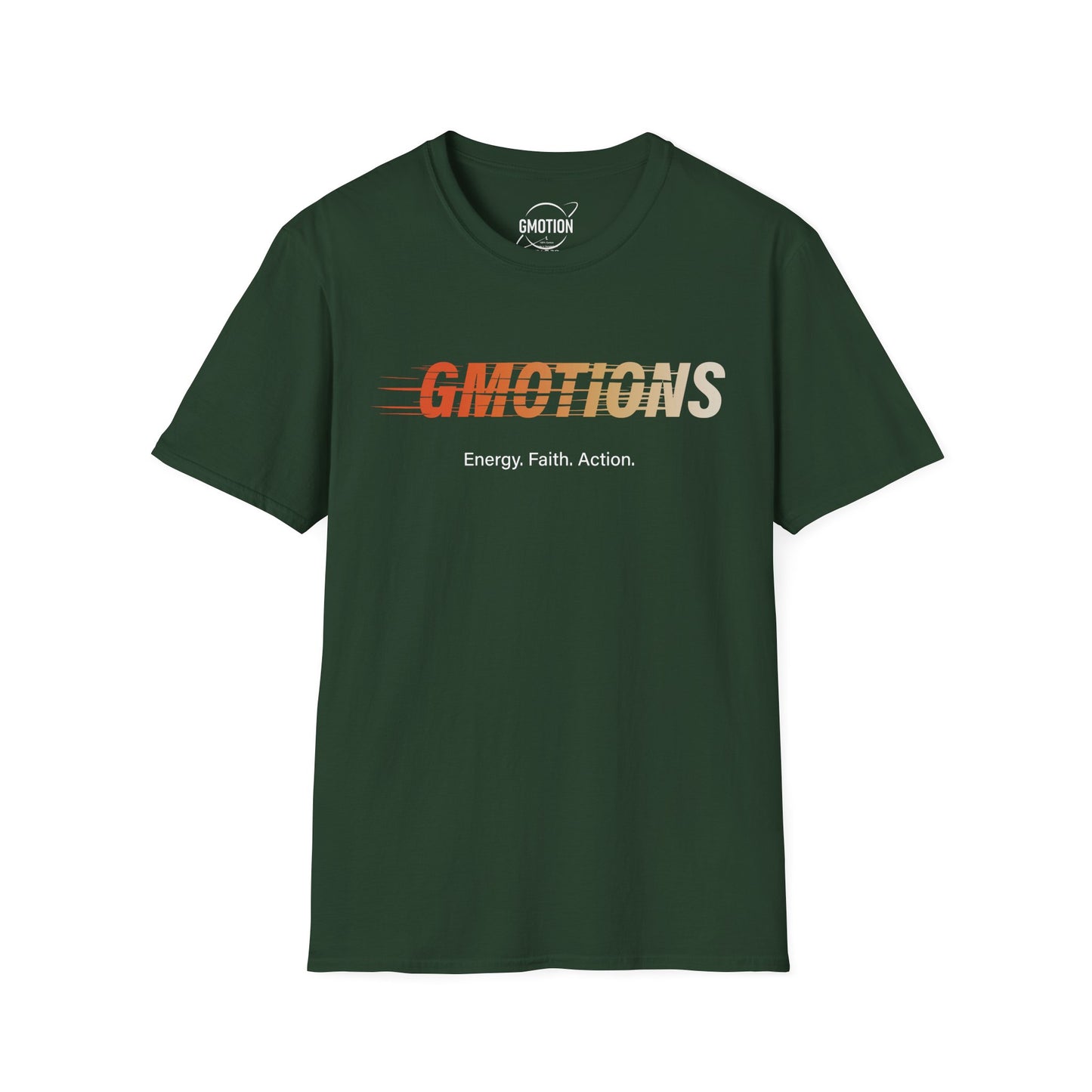 GMOTIONS “Energy. Faith. Action.” Tee