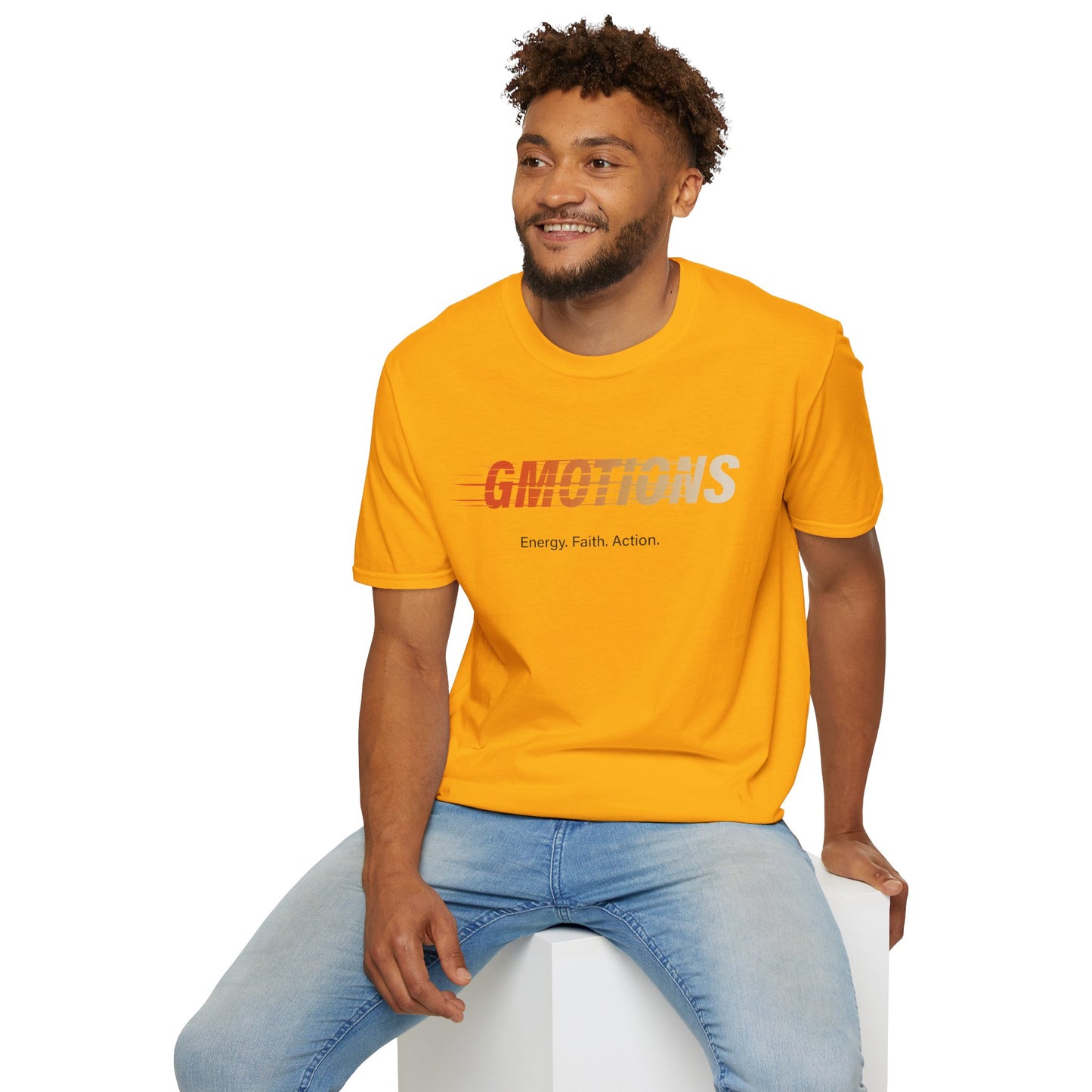 GMOTIONS “Energy. Faith. Action.” Tee