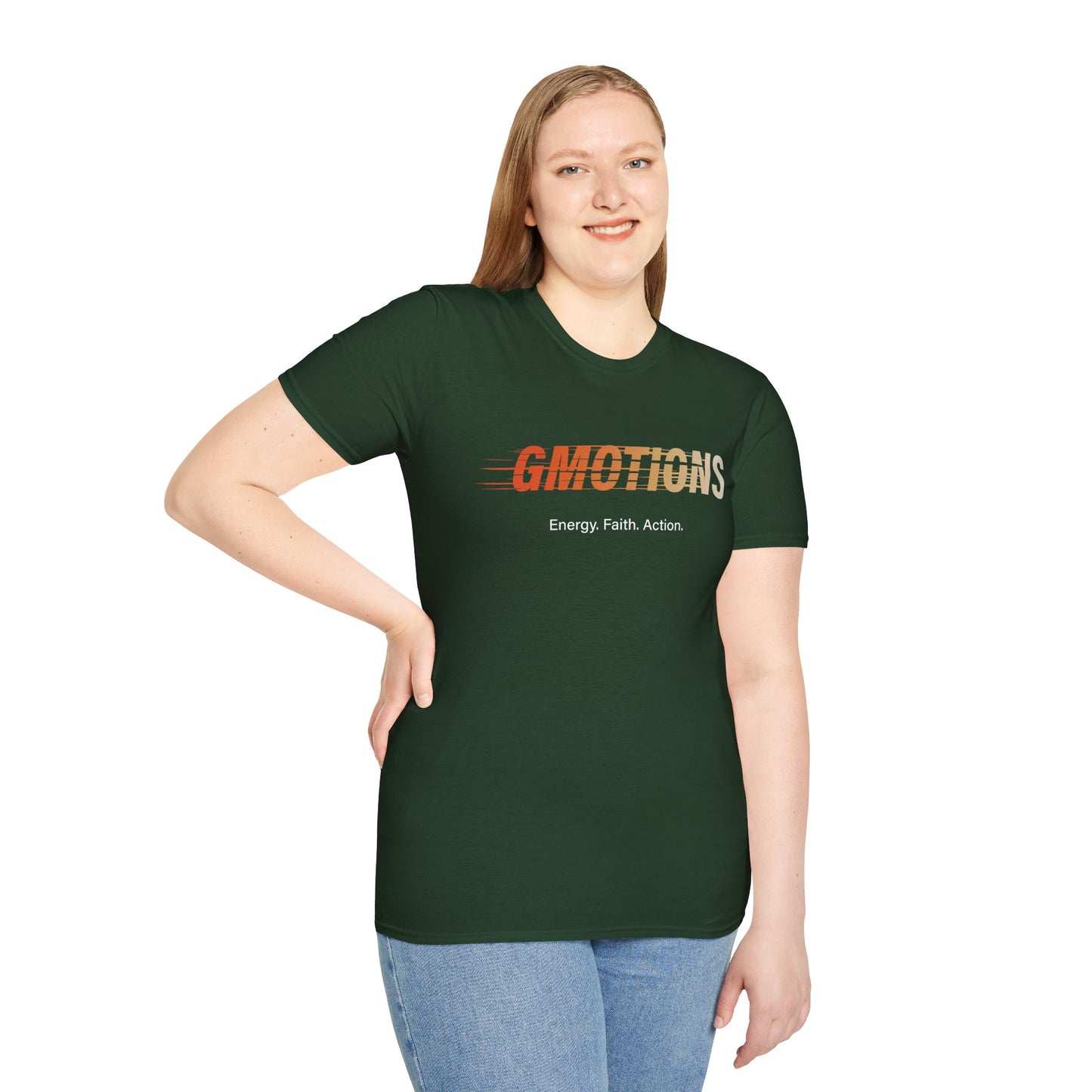 GMOTIONS “Energy. Faith. Action.” Tee