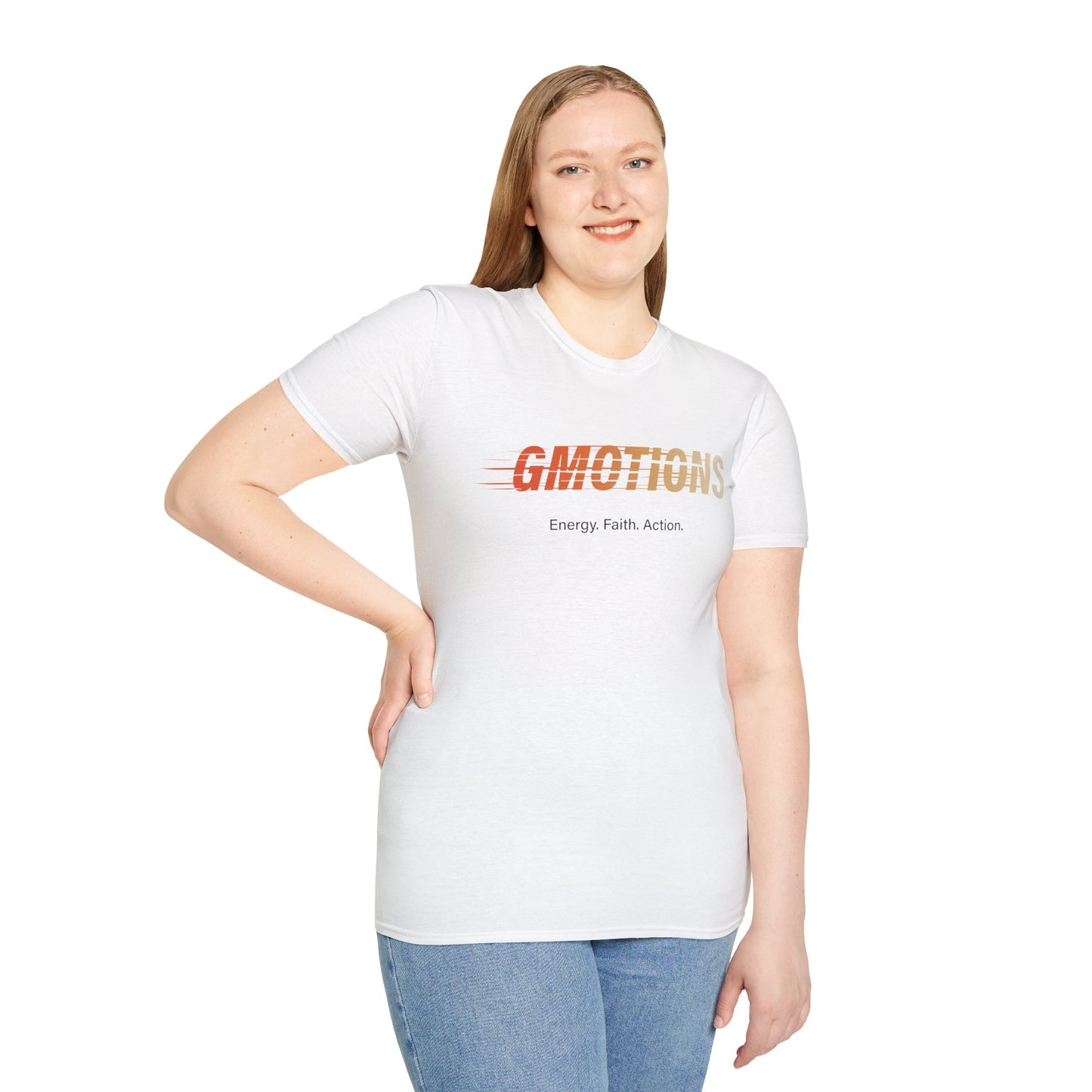 GMOTIONS “Energy. Faith. Action.” Tee