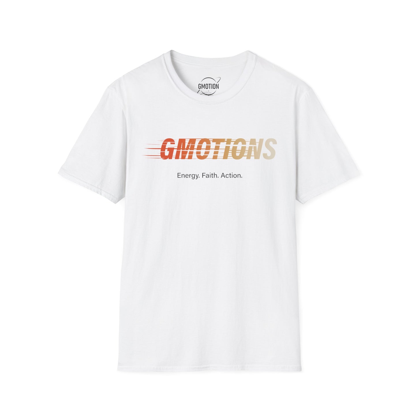 GMOTIONS “Energy. Faith. Action.” Tee