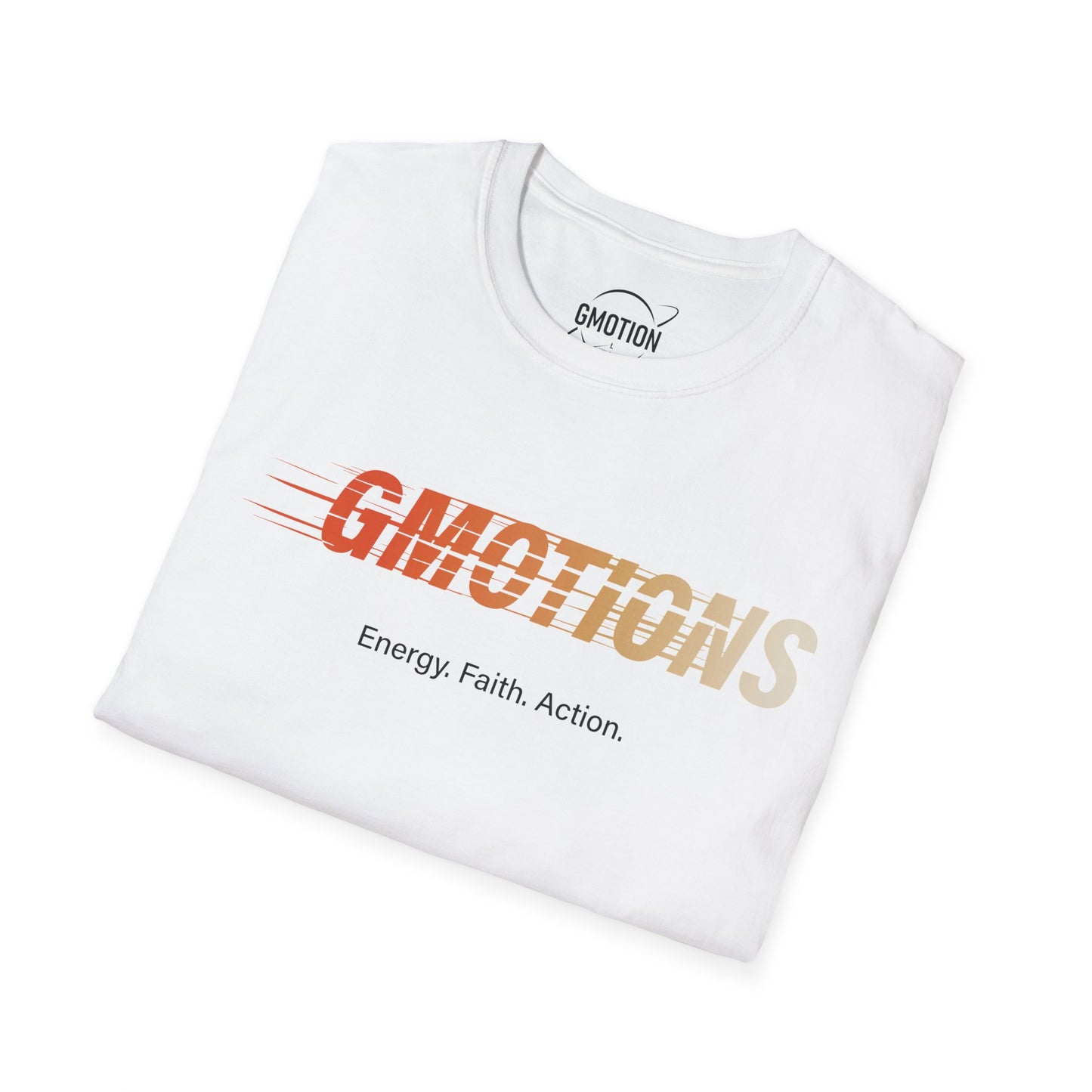 GMOTIONS “Energy. Faith. Action.” Tee