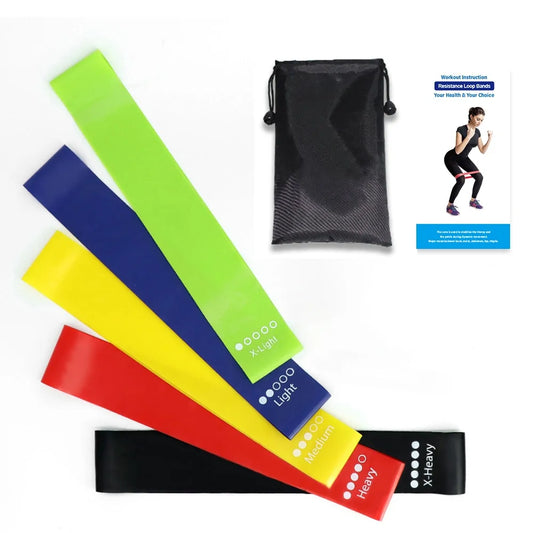 Be Blessed Resistance Band Set - 5 Levels + Carry Bag