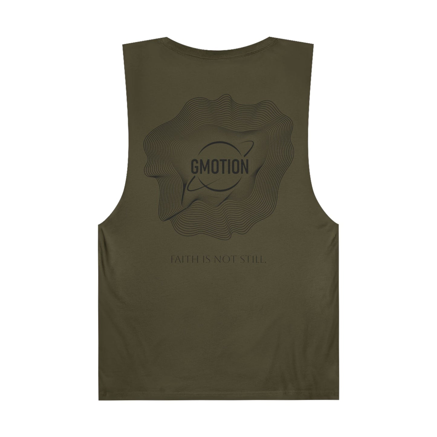 GMOTIONS “Faith is Not Still” Tank – Orbit Logo Edition